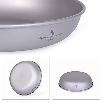 Amazon | Boundless Voyage チタン皿 ラウンド プレート 食器 皿